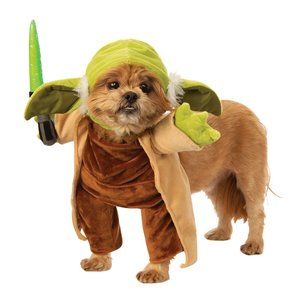 Star Wars Walking Yoda with Lightsaber Dog & Cat Costume